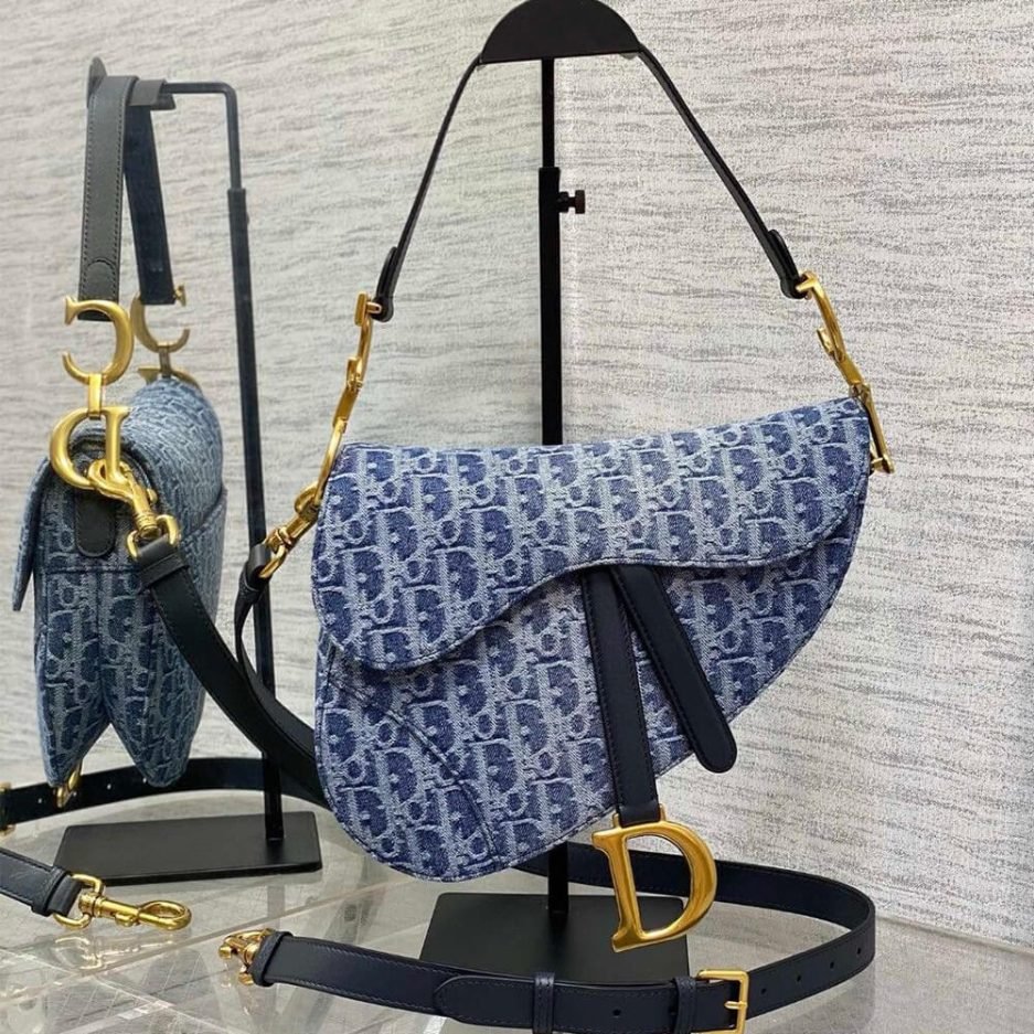 Dior Saddle Bag with Strap - Image 2