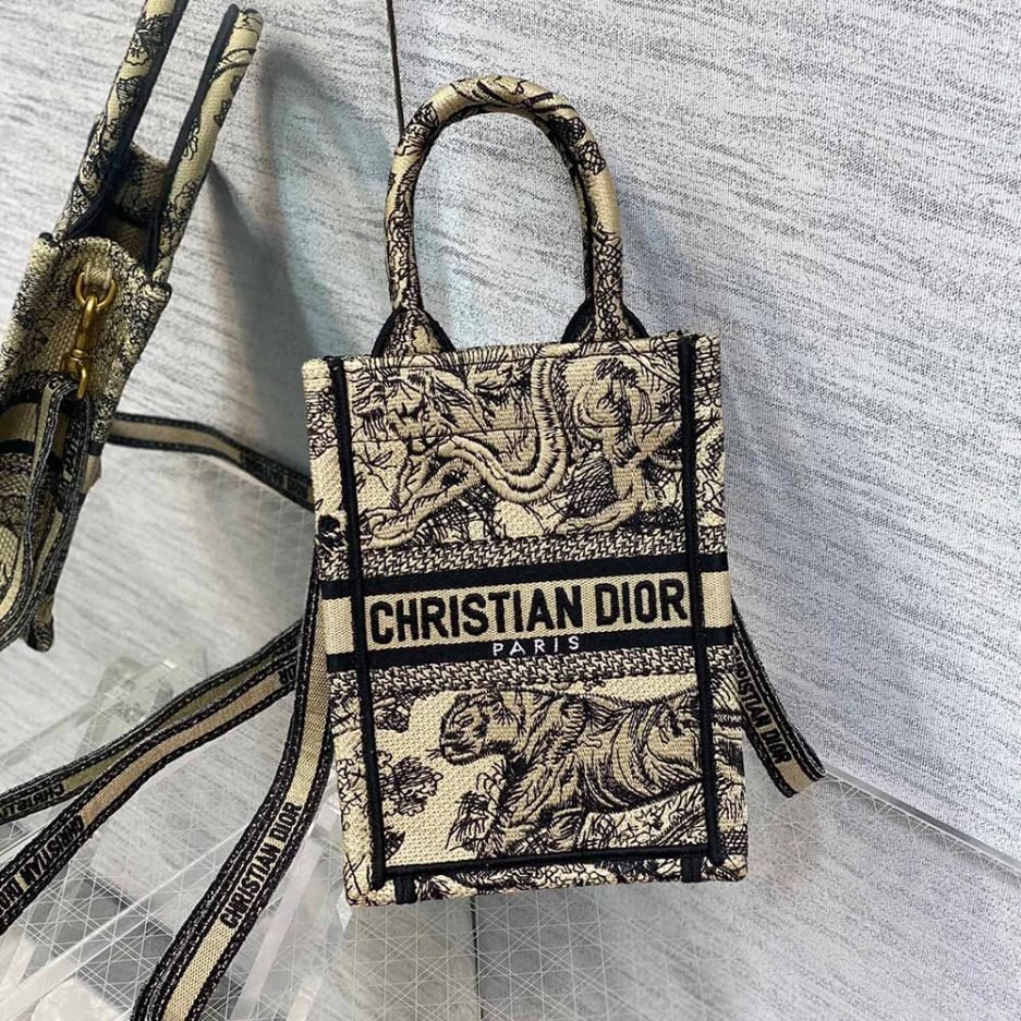 Mini Vertical Dior Book Tote - Image 2