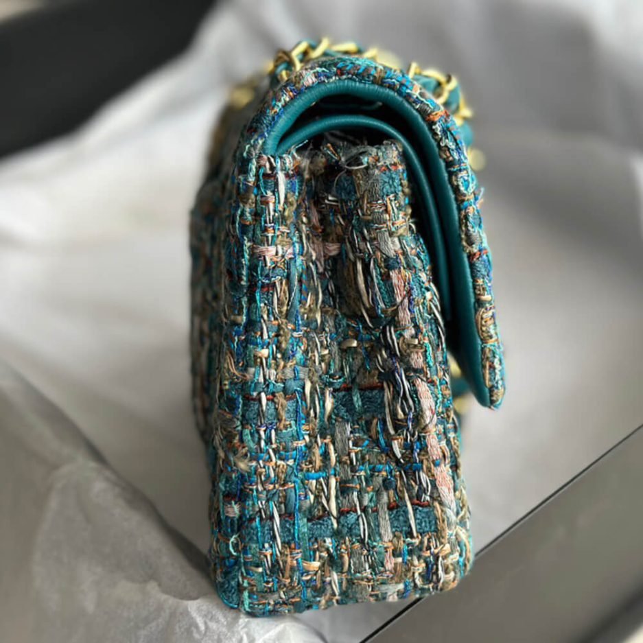 Chanel Tweed Medium Classic Flap Bag - Image 4