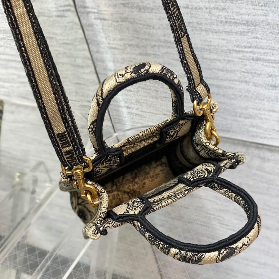 Mini Vertical Dior Book Tote - Image 8