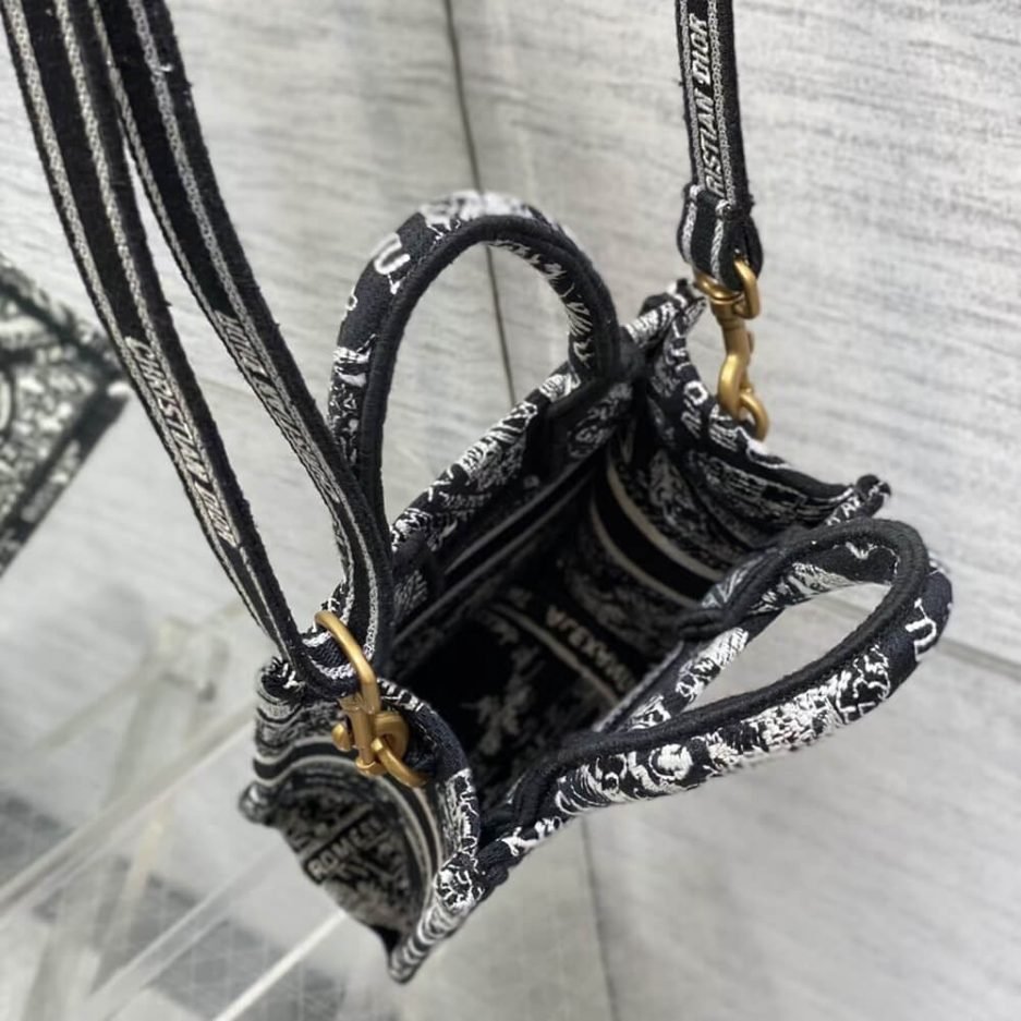 Mini Vertical Dior Book Tote - Image 8