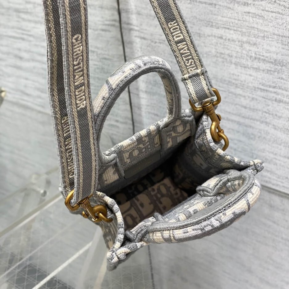 Mini Vertical Dior Book Tote - Image 8